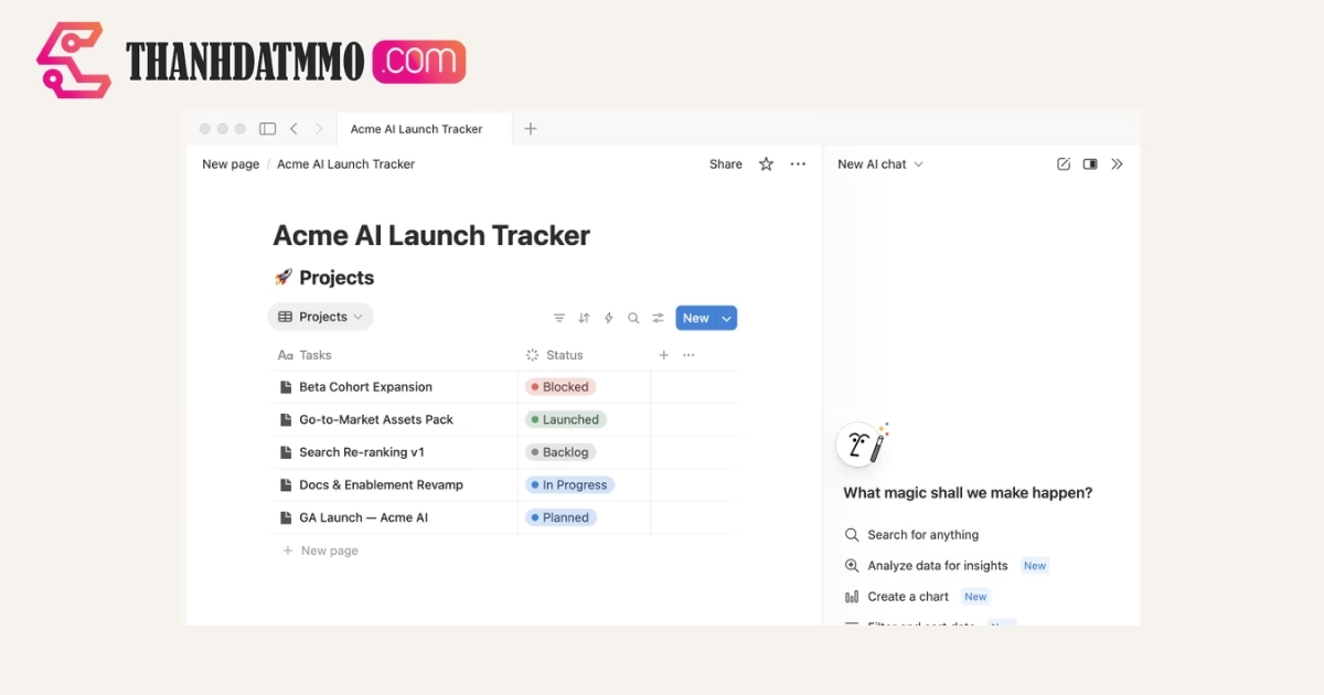 Sử dụng tài khoản Notion Edu để quản lý dự án cá nhân